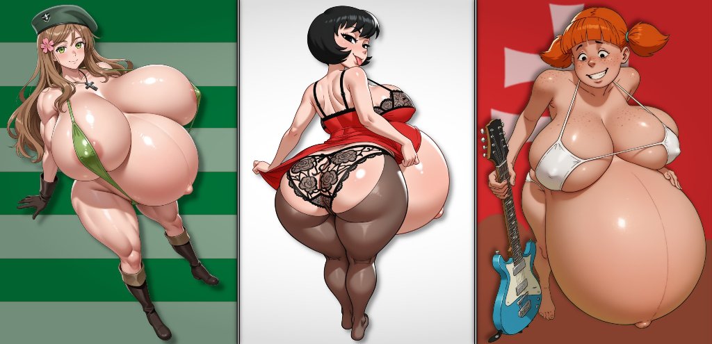 Preview image for preggo nation waifu serie