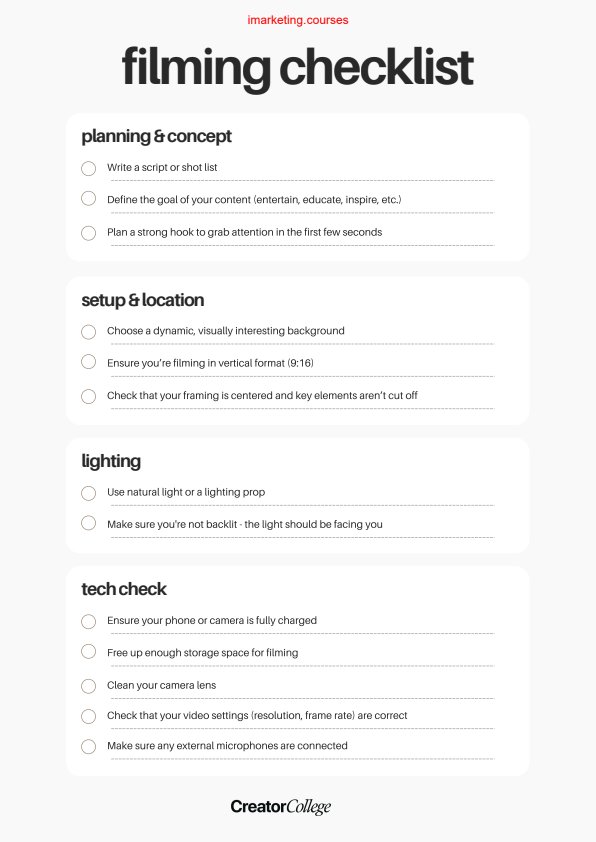 Preview image for creator college - short-form content playbook