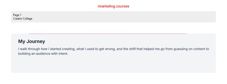 Preview image for creator college - short-form content playbook