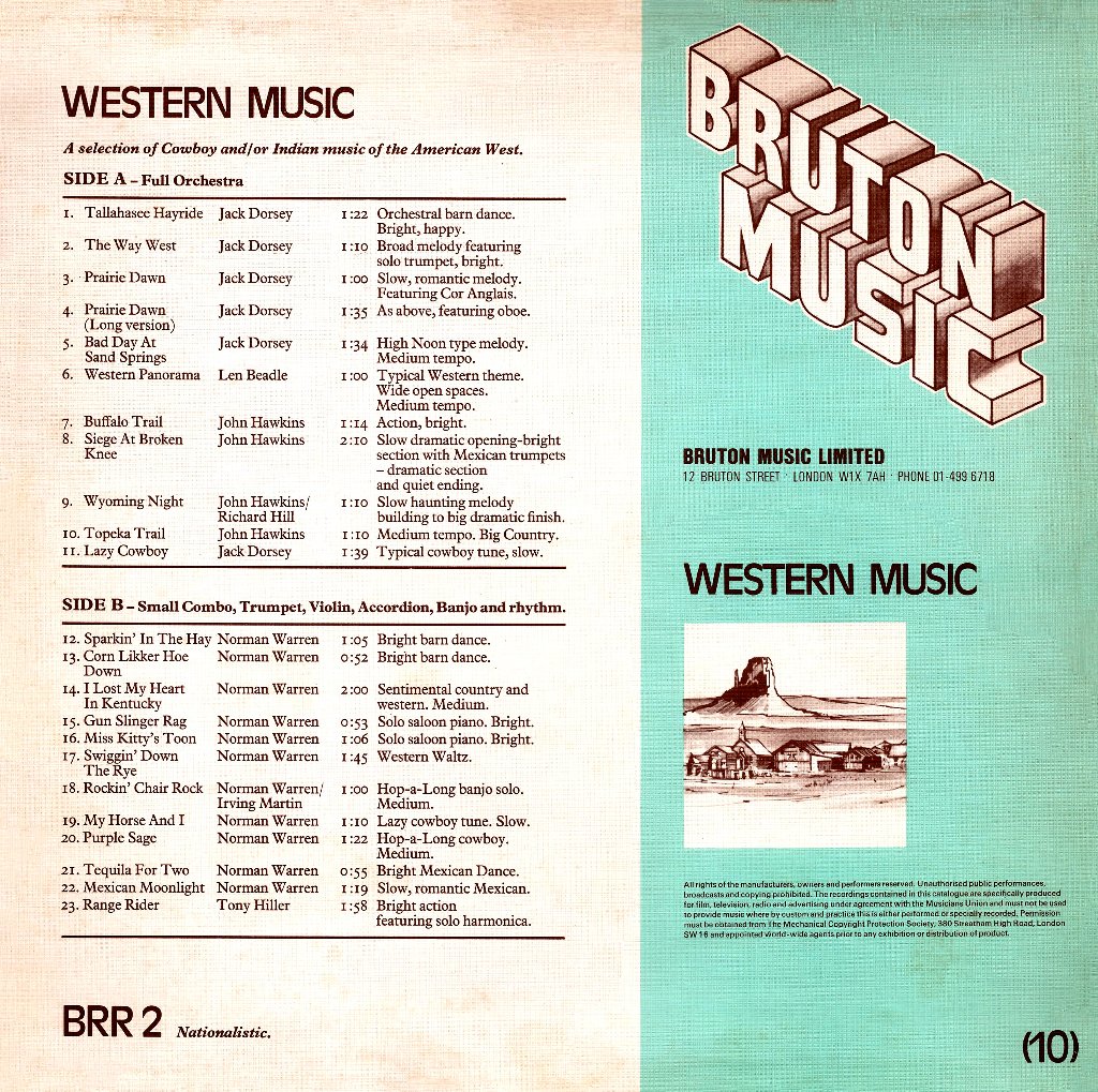 Preview image for brr 2 - various - western music [flac]