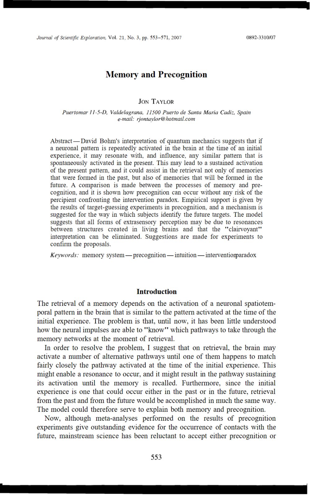 Preview image for parapsychology studies 