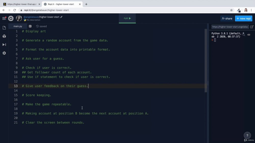 Preview image for 100 days of code - the complete python pro bootcamp for 2021