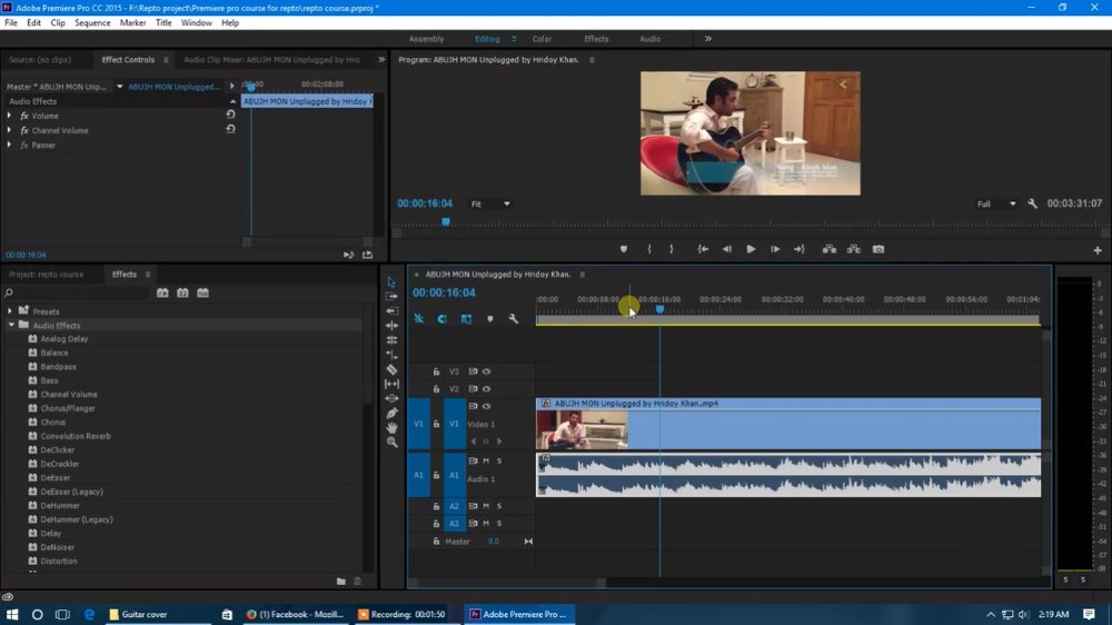 Preview image for professional video editing with adobe premiere pro bangla