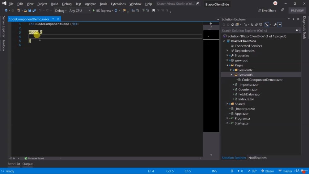 Preview image for udemy - using asp.net blazor for absolute beginners