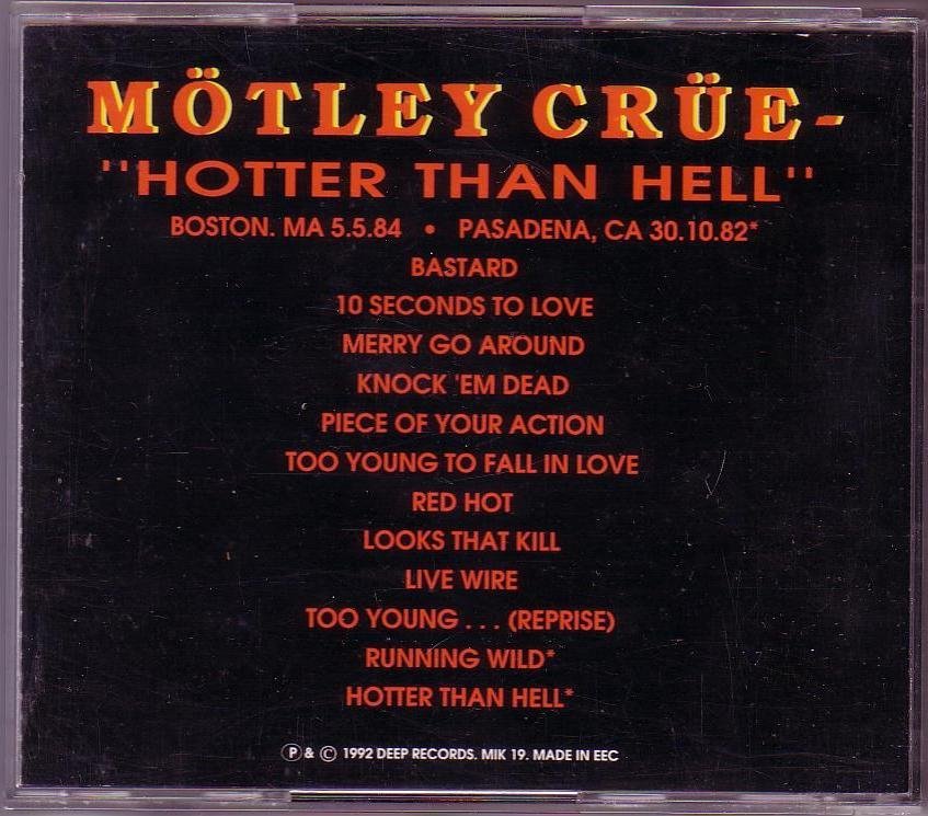 Preview image for mötley crüe - 1984-05-31 - orpheum theatre, boston ma - shout at the devil tour (hotter than hell)