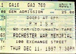 Preview image for 1997-12-11 rochester, ny matrix