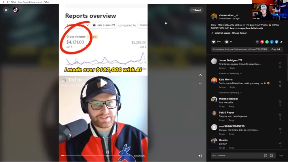 Preview image for chase reiner – short form riches bootcamp 2023 – $8000 daily with chatgpt bot and ai ($598) (moneyvipprogram.com)