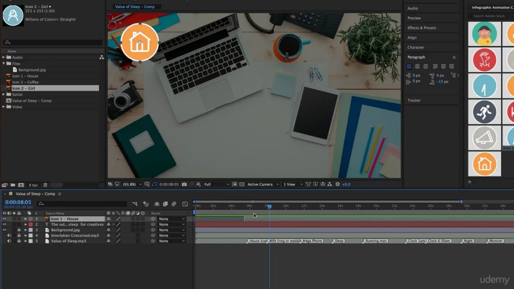 Preview image for after effects - motion graphics & data visualization