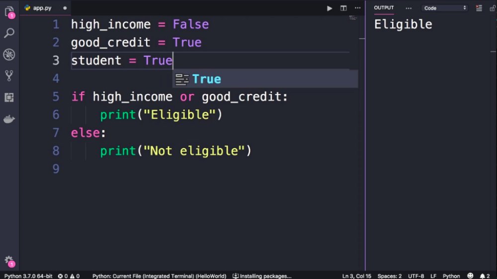Preview image for the complete python programming course for beginners