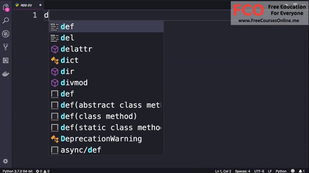 Preview image for the complete python programming course for beginners