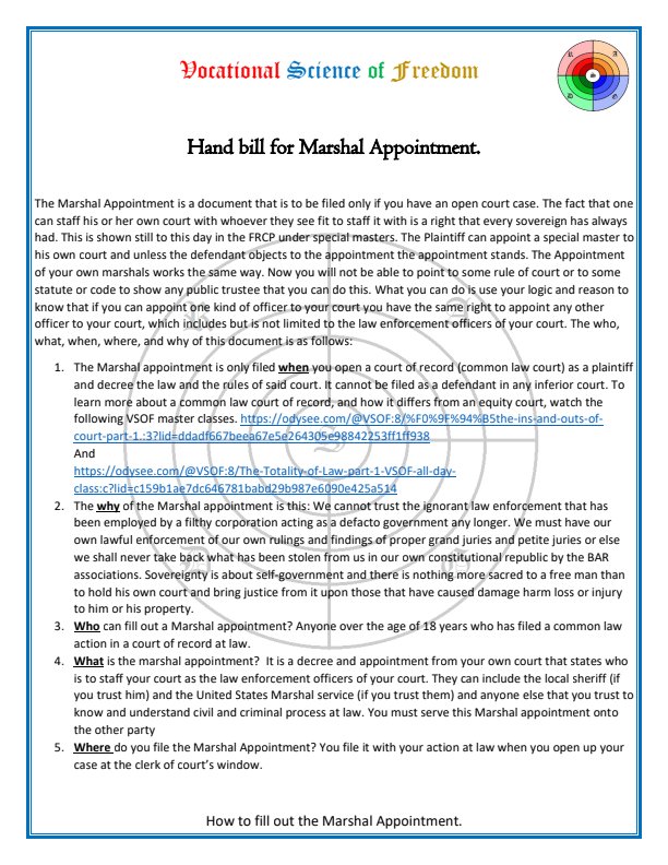 Preview image for 2. vsof prices - hand bills - instructions regarding the status docs