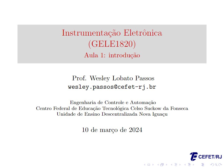 Preview image for instrumentação eletrônica