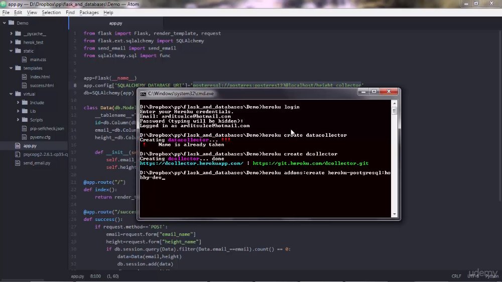 Preview image for the python mega course build 10 real world applications update